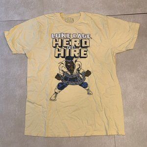 Marvel DC Luke Cage hero for hire graphic t shirt